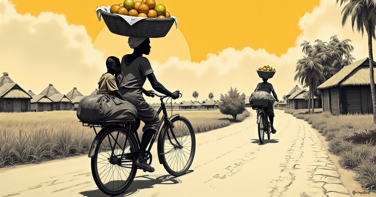 AI Generated Image Illustrating life of a working woman